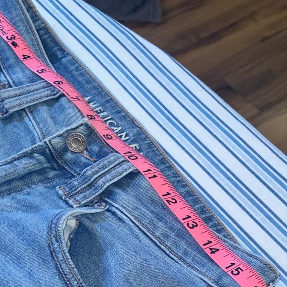 American Eagle Womens Super High Rise Baggy Wide Leg Cargo Jeans ~ In A Size 6 - Picture 12 of 12